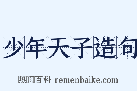 少年天子造句是什么意思的图片